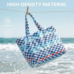 G4Free - Large Foldable Waterproof Sandproof Beach Tote Bag with Zipper -TN25B596D-TN25B596B-TN25B596C-TN25B596A