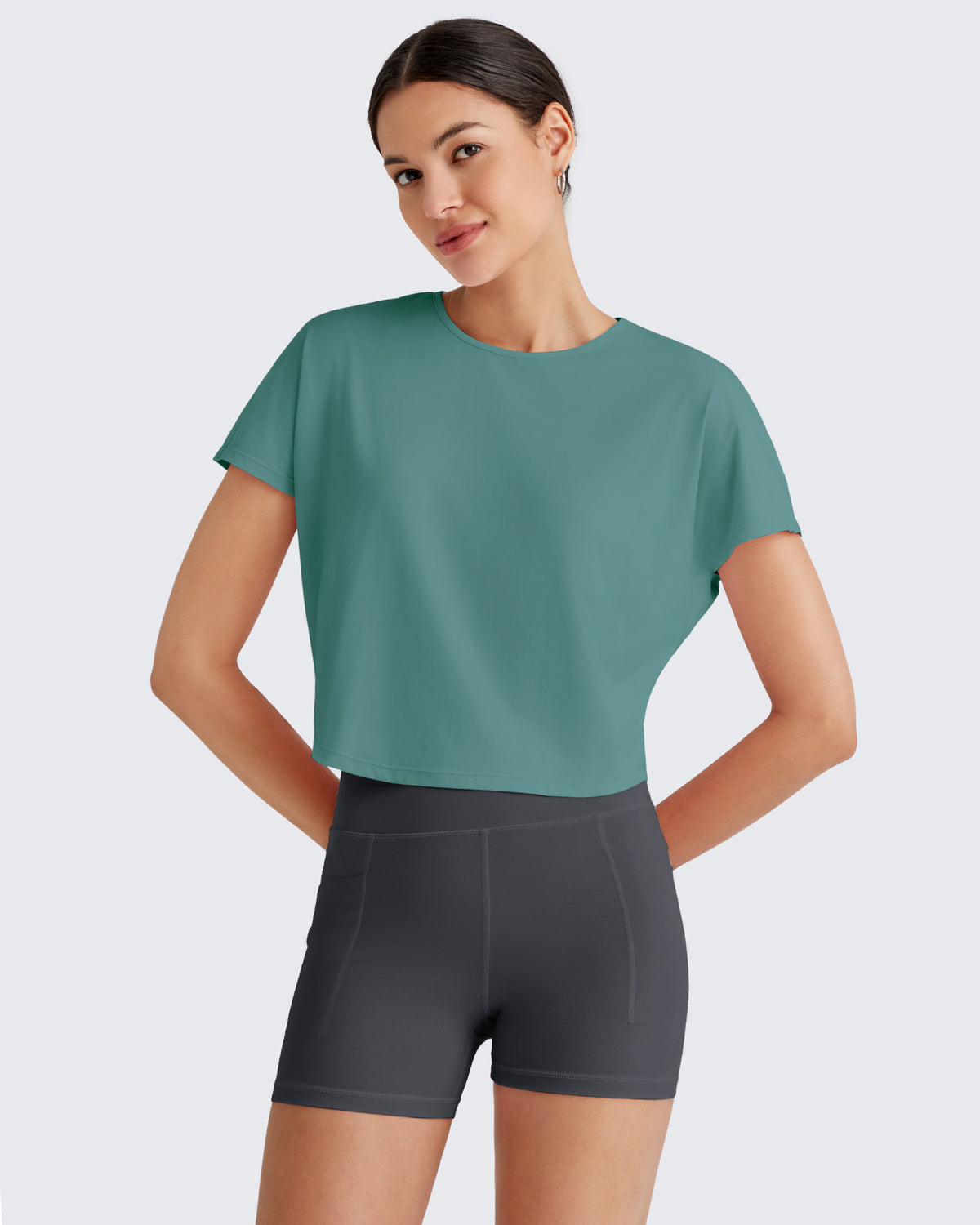 G4Free - Lightbreeze Batwing Sleeve Workout Tops -GF25K343AA-S