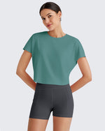 G4Free - Lightbreeze Batwing Sleeve Workout Tops -GF25K343EA-S