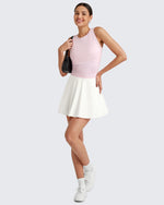 G4Free - Lightbreeze Side Ruched Sleeveless Workout Tops -GF25L322AF-XS-GF25L322AA-S-GF25L322AB-M-GF25L322AC-L-GF25L322AD-XL