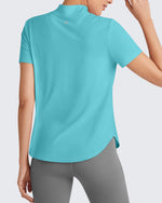 G4Free - Lightbreeze UPF 50+ Half Zip Golf Short Sleeve -GF25K340AA-S-GF25K340AB-M-GF25K340AC-L-GF25K340AD-XL-GF25K340AE-XXL