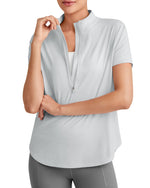 G4Free - Lightbreeze UPF 50+ Half Zip Golf Short Sleeve -GF25K340AA-S-GF25K340AB-M-GF25K340AC-L-GF25K340AD-XL-GF25K340AE-XXL