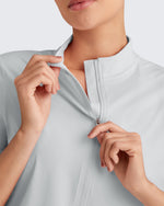 G4Free - Lightbreeze UPF 50+ Half Zip Golf Short Sleeve -GF25K340AA-S-GF25K340AB-M-GF25K340AC-L-GF25K340AD-XL-GF25K340AE-XXL