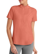 G4Free - Lightbreeze UPF 50+ Half Zip Golf Short Sleeve -GF25K340AA-S-GF25K340AB-M-GF25K340AC-L-GF25K340AD-XL-GF25K340AE-XXL