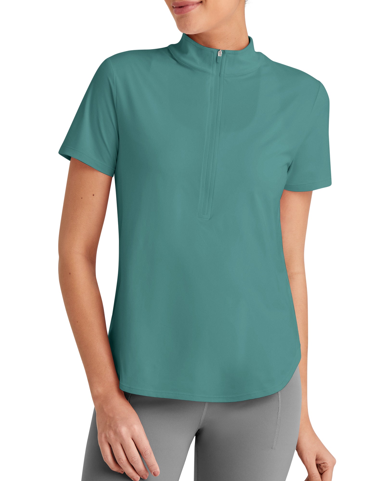 G4Free - Lightbreeze UPF 50+ Half Zip Golf Short Sleeve -GF25K340AA-S-GF25K340AB-M-GF25K340AC-L-GF25K340AD-XL-GF25K340AE-XXL