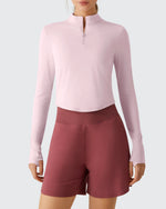 G4Free - Lightbreeze UPF 50+ Sun Thumbholes Quater Zip Shirts -GF26B881A001F-XS-GF26B881A001A-S-GF26B881A001B-M-GF26B881A001C-L-GF26B881A001D-XL