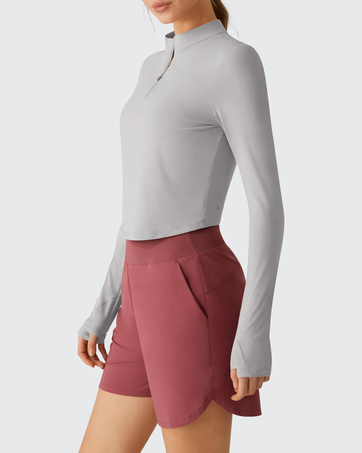 G4Free - Lightbreeze UPF 50+ Sun Thumbholes Quater Zip Shirts -GF26B881A001F-XS-GF26B881A001A-S-GF26B881A001B-M-GF26B881A001C-L-GF26B881A001D-XL