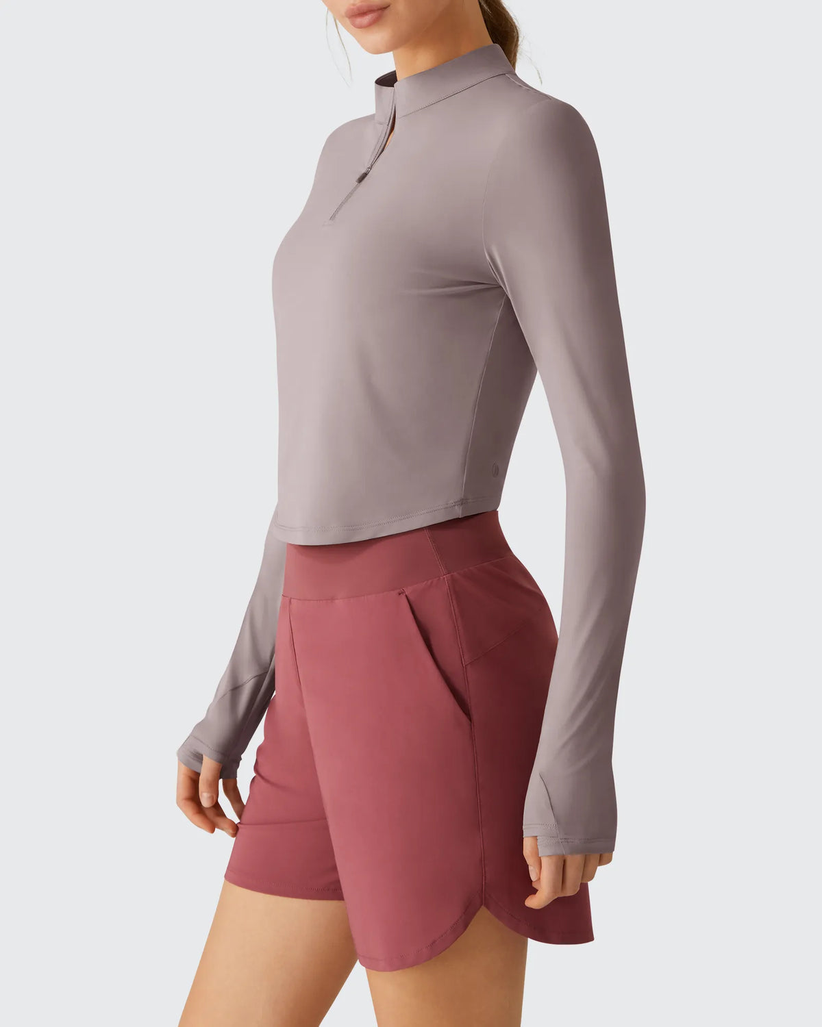 G4Free - Lightbreeze UPF 50+ Sun Thumbholes Quater Zip Shirts -GF26B881A001F-XS-GF26B881A001A-S-GF26B881A001B-M-GF26B881A001C-L-GF26B881A001D-XL