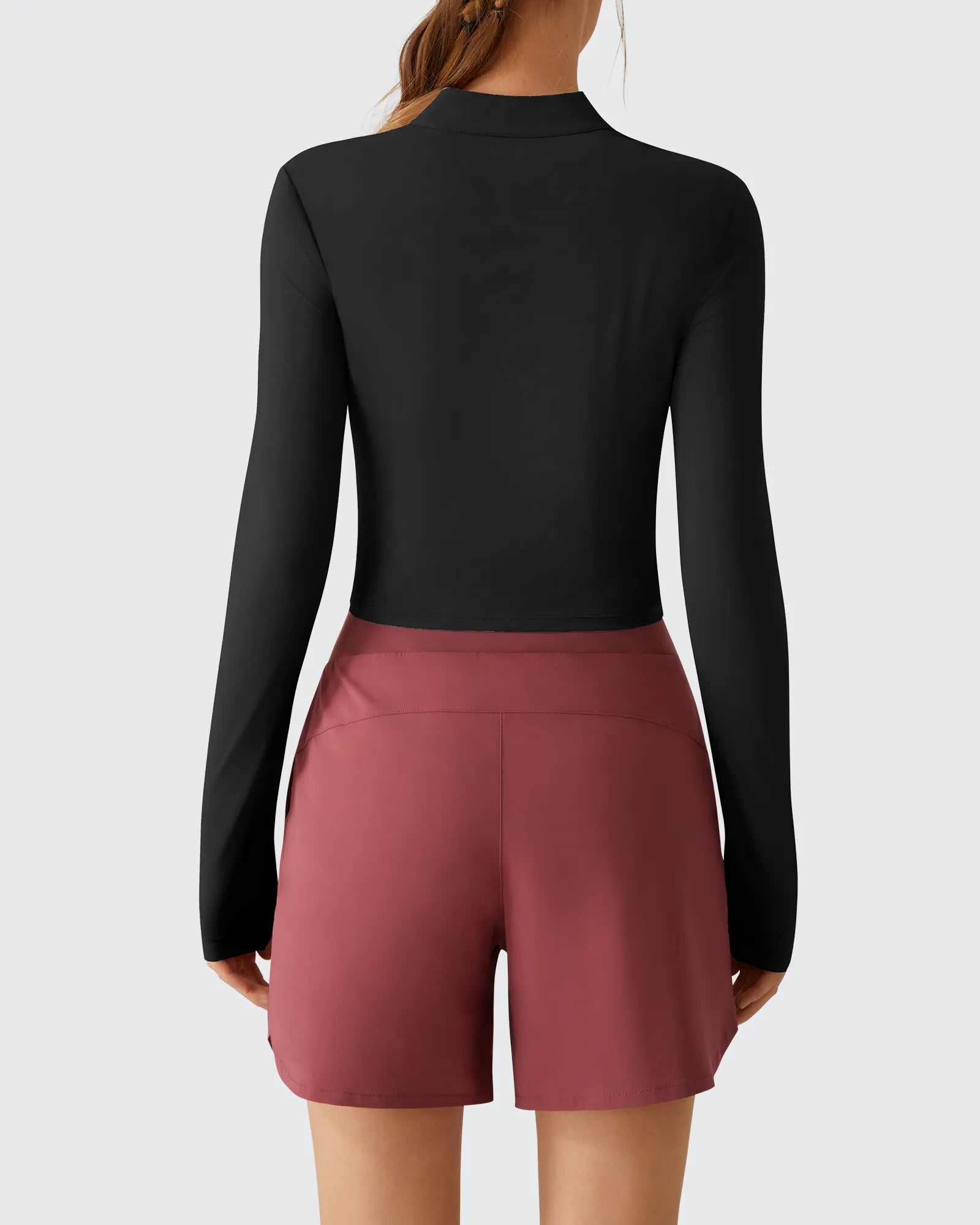 G4Free - Lightbreeze UPF 50+ Sun Thumbholes Quater Zip Shirts -GF26B881A001F-XS-GF26B881A001A-S-GF26B881A001B-M-GF26B881A001C-L-GF26B881A001D-XL