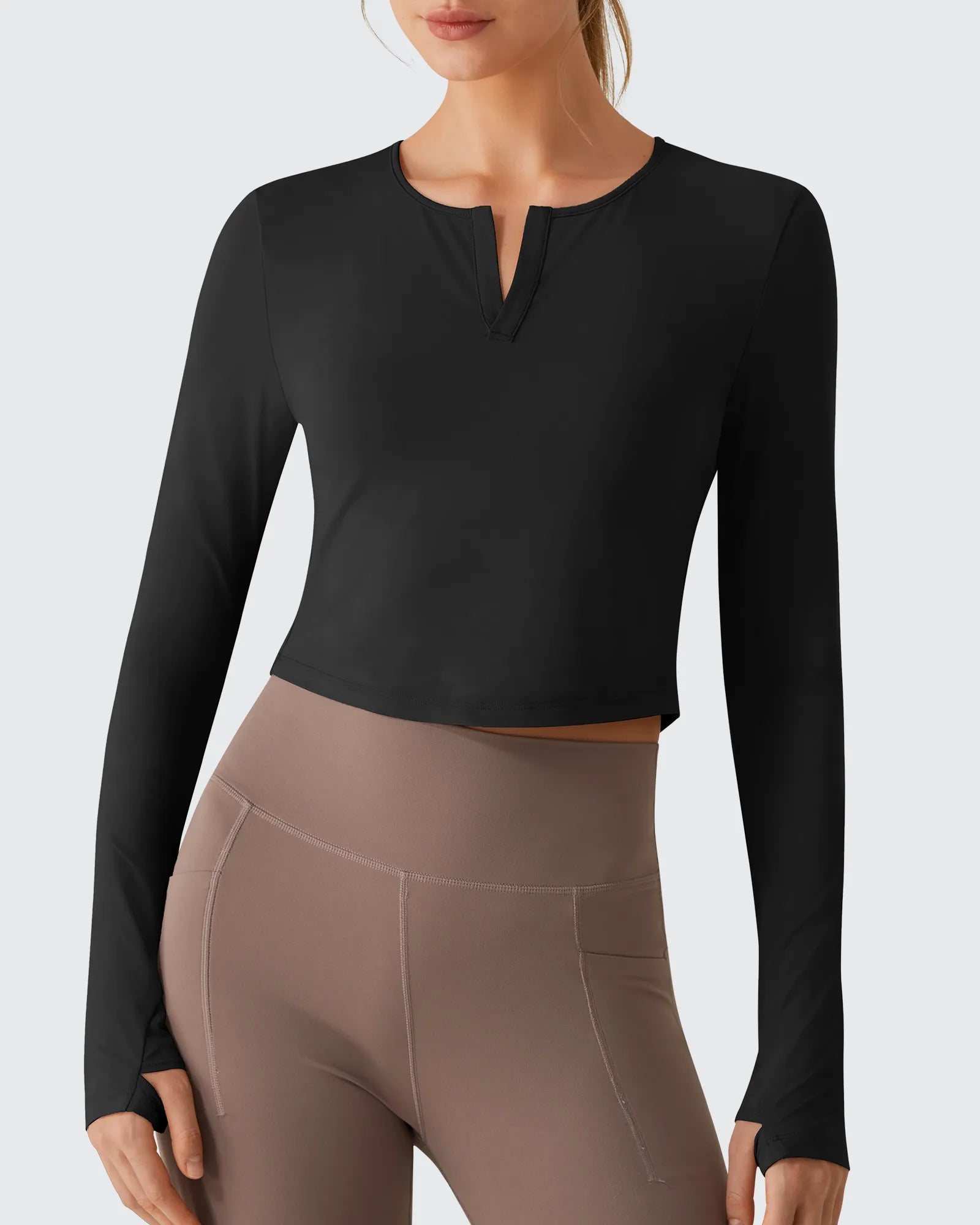 G4Free - Lightbreeze V Neck UPF 50+ Thumbholes Long Sleeve -GF26B886B005A-S-GF26B886B005B-M-GF26B886B005C-L-GF26B886B005D-XL-GF26B886B005E-XXL