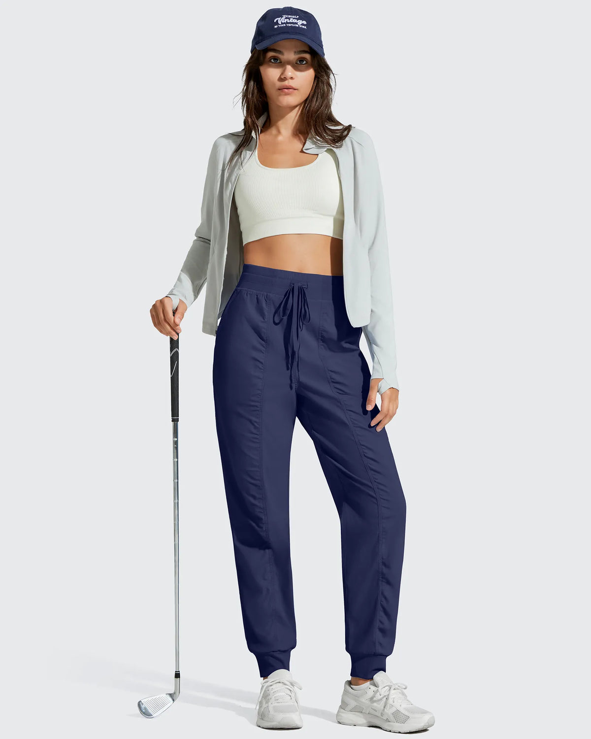 G4Free - Lightweight Ankle Cuffs Drawstring Track Pants -GF25D694BA-S-GF25D695BA-S-GF25D696BA-S-GF25D694BB-M-GF25D695BB-M