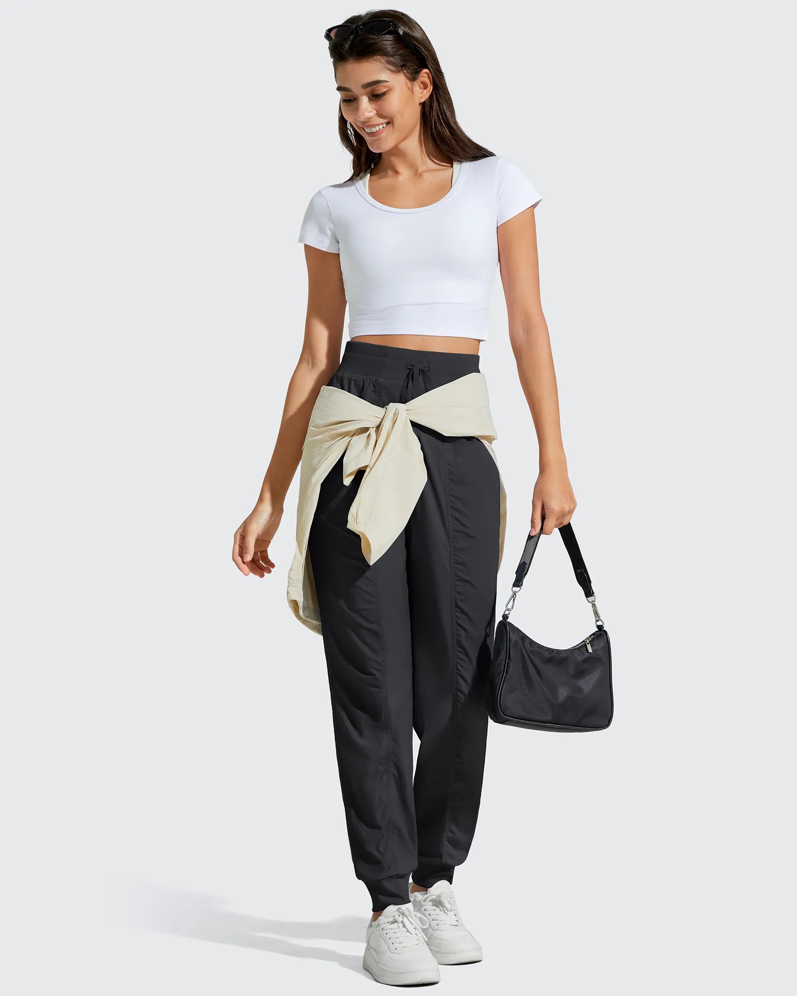 G4Free - Lightweight Ankle Cuffs Drawstring Track Pants -GF25D694BA-S-GF25D695BA-S-GF25D696BA-S-GF25D694BB-M-GF25D695BB-M