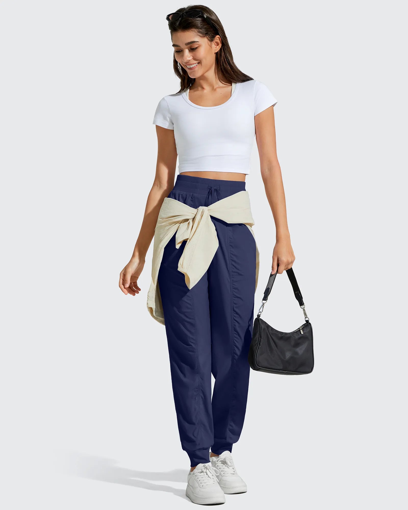 G4Free - Lightweight Ankle Cuffs Drawstring Track Pants -GF25D694BA-S-GF25D695BA-S-GF25D696BA-S-GF25D694BB-M-GF25D695BB-M