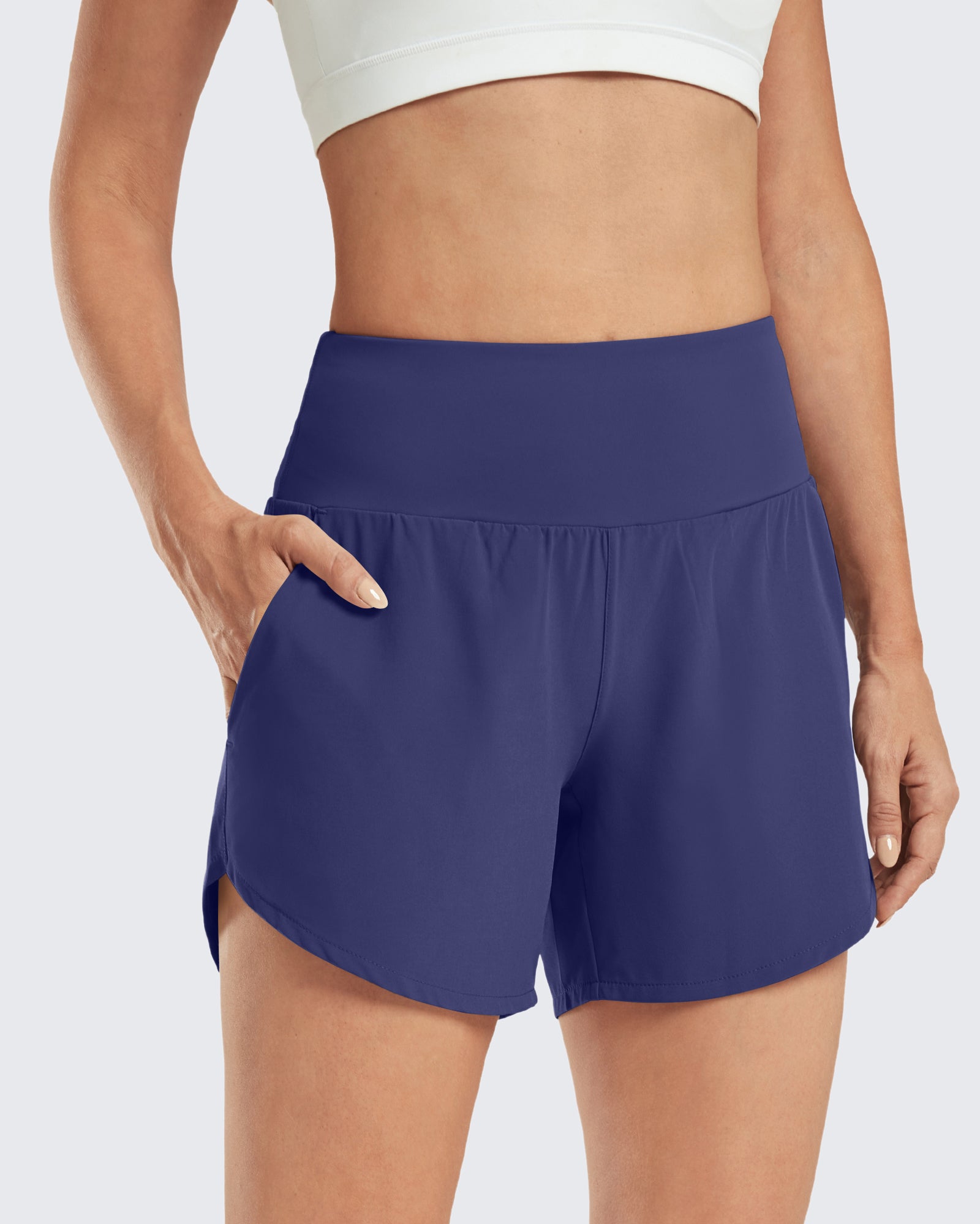 G4Free - Lightweight High-Waisted Workout Shorts 5'' -GF21E007AA-S-GF21E007AB-M-GF21E007AC-L-GF21E007AD-XL-GF21E007AE-XXL