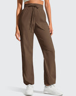 G4Free - Lightweight Straight Leg Ruched Drawstring Joggers -GF25D748AA-S-GF25D749AA-S-GF25D750AA-S-GF25D748AB-M-GF25D749AB-M