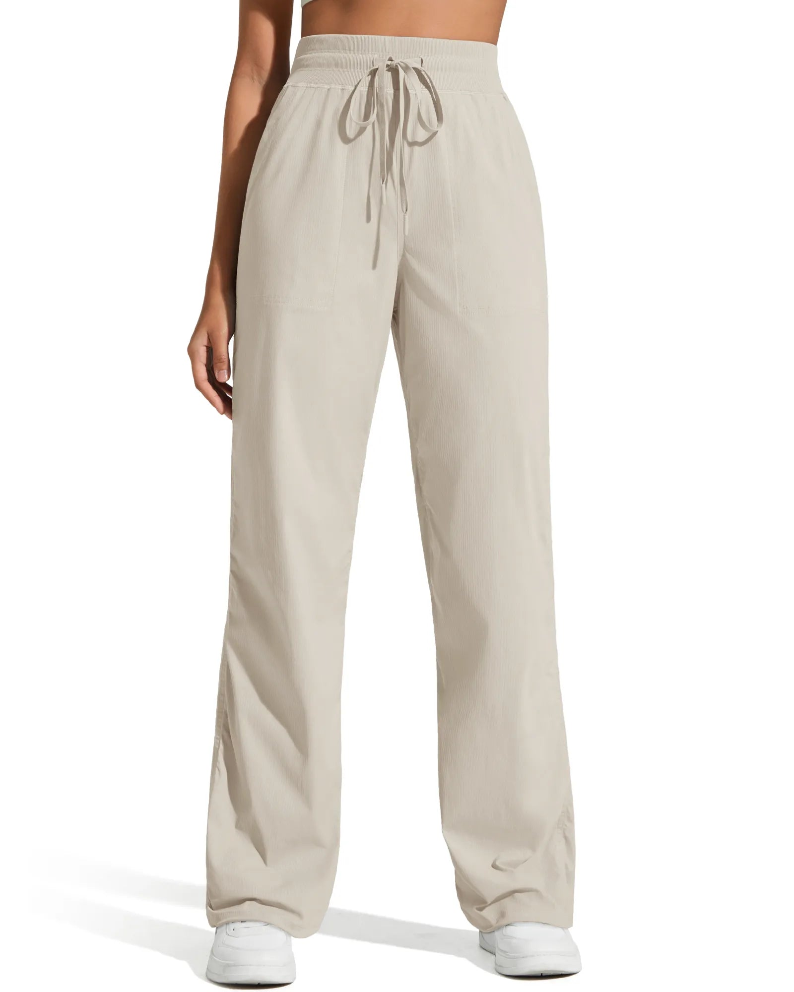 G4Free - Lightweight Straight Leg Ruched Drawstring Joggers -GF25D748AA-S-GF25D749AA-S-GF25D750AA-S-GF25D748AB-M-GF25D749AB-M