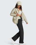 G4Free - Lightweight Straight Leg Ruched Drawstring Joggers -GF25D748AA-S-GF25D749AA-S-GF25D750AA-S-GF25D748AB-M-GF25D749AB-M