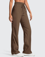 G4Free - Lightweight Straight Leg Ruched Drawstring Joggers -GF25D748BA-S