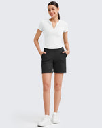 G4Free - Loose Business Casual Pants + BareFeel Half Zip Slim Fit Tops -GF23J183AF-XS+GF25K335DF-XS