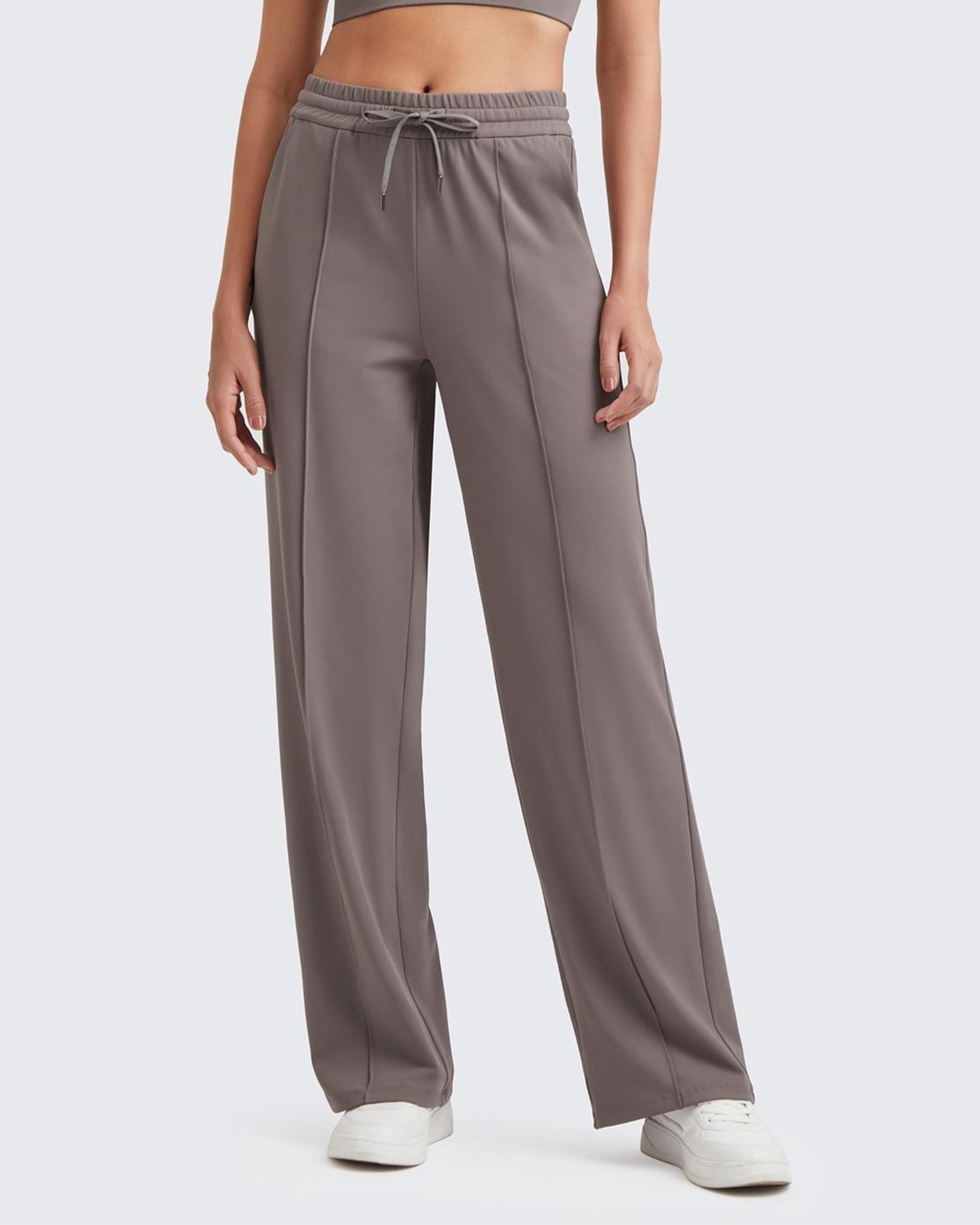 G4Free - Loose Front Pleats Drawstring Casual Pants -GF24J310AA-S