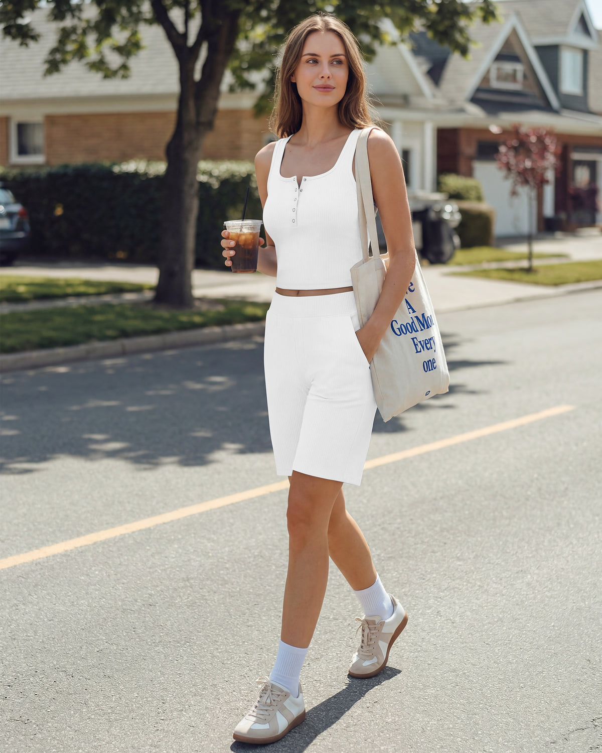 G4Free - Neck Sleeveless Crop Tops G4Free Ribbed Cropped Henley Tank Top -GF26L979A001F-XS-GF26L979A001A-S-GF26L979A001B-M-GF26L979A001C-L-GF26L979A001D-XL