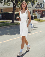 G4Free - Neck Sleeveless Crop Tops G4Free Ribbed Cropped Henley Tank Top -GF26L979A001F-XS-GF26L979A001A-S-GF26L979A001B-M-GF26L979A001C-L-GF26L979A001D-XL