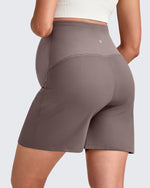 G4Free - Over The Belly Pregnancy Athletic Shorts 6'' -GF25EY556AF-XS-GF25EY556AA-S-GF25EY556AB-M-GF25EY556AC-L-GF25EY556AD-XL