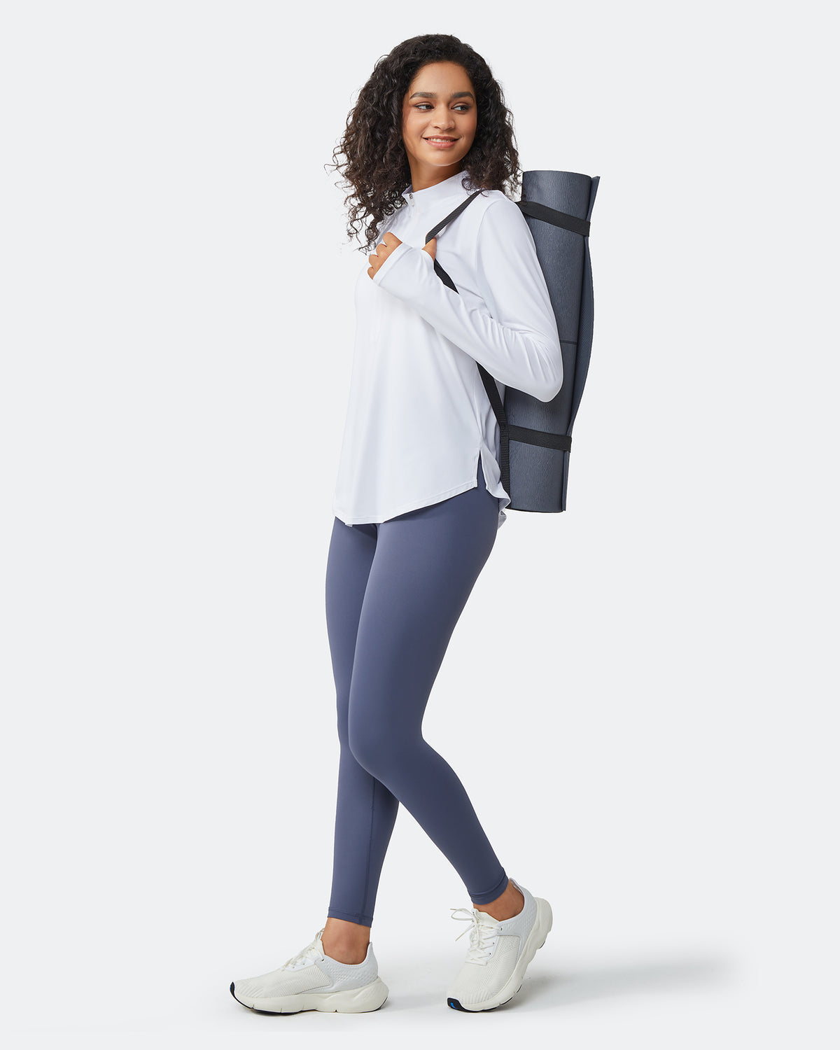 G4Free - Quick Dry High Neck Sun Half Zip Workout Tops -GF23B126AF-XS-GF23B126AA-S-GF23B126AB-M-GF23B126AC-L-GF23B126AD-XL