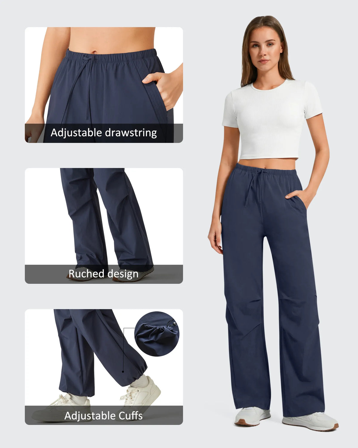 G4Free - Quick Dry UPF 50+ Water Resistant Hiking Parachute Pants -GF26J824A001A-S-GF26J825A001A-S-GF26J826A001A-S-GF26J824A001B-M-GF26J825A001B-M