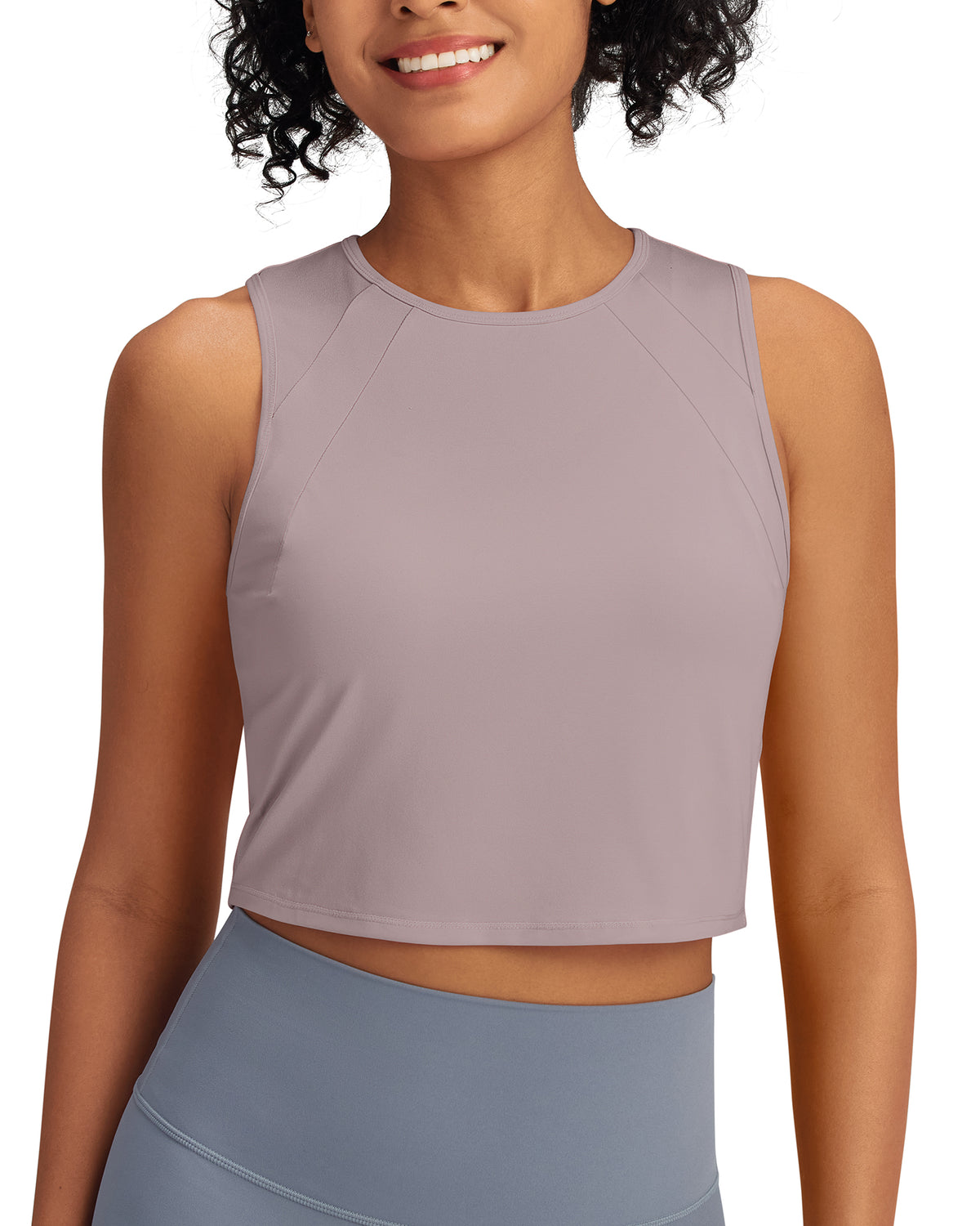 G4Free - Racerback Crop Sleeveless Tank Tops -GF24B223AA-S