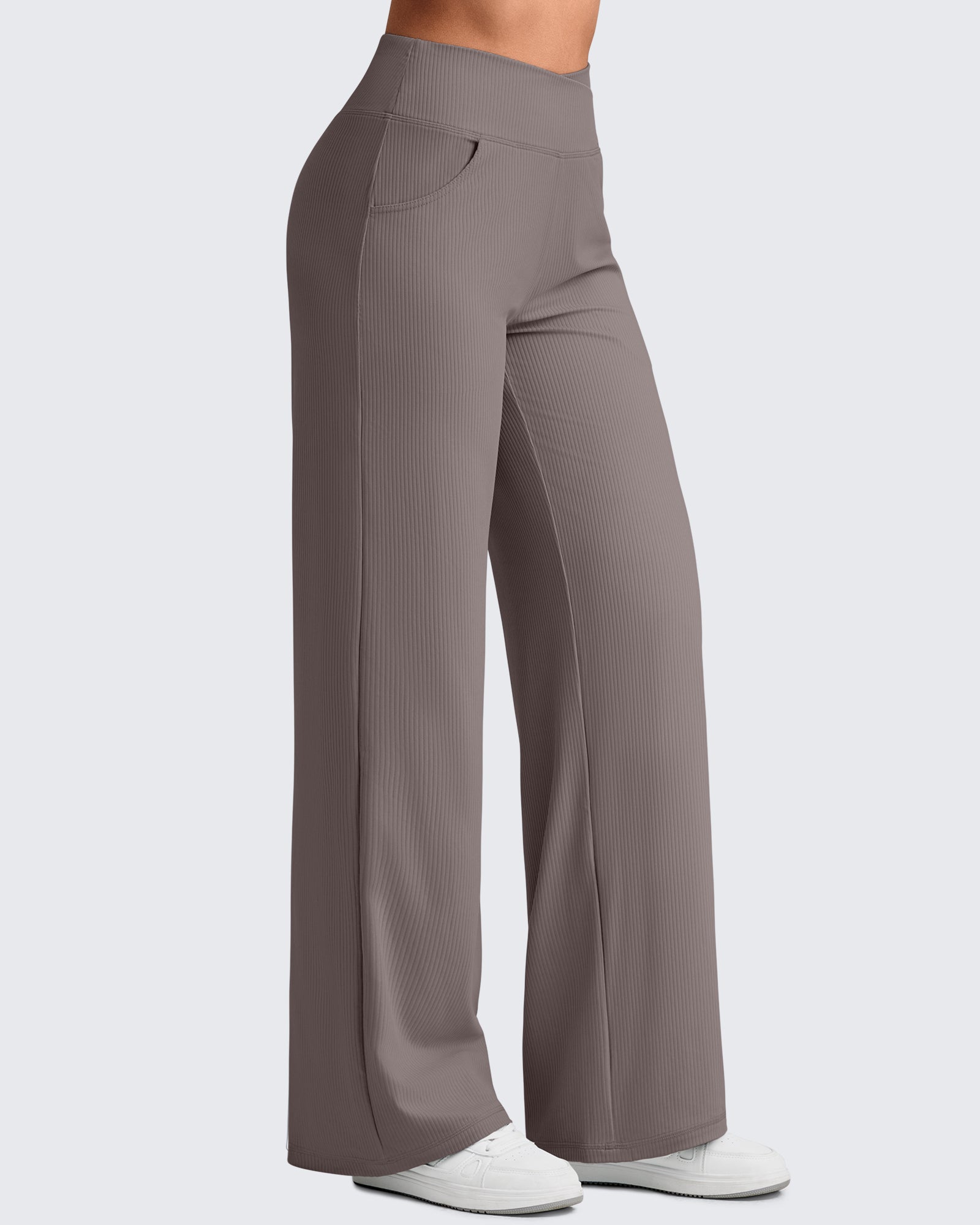 G4Free - Ribbed Cross High-Waist Wide Leg Pants -GF25J505AF-XS-GF25J506AF-XS-GF25J507AF-XS-GF25J505AA-S-GF25J506AA-S