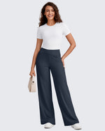 G4Free - Ribbed Cross High-Waist Wide Leg Pants -GF25J505AF-XS-GF25J506AF-XS-GF25J507AF-XS-GF25J505AA-S-GF25J506AA-S
