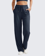 G4Free - Ribbed High-Rise Drawstring Casual Pants -GF24J301AA-S