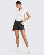 G4Free - Ribbed High-Rise Dressy Casual Shorts -GF25E304AA-S-GF25E304AB-M-GF25E304AC-L-GF25E304AD-XL-GF25E304AE-XXL