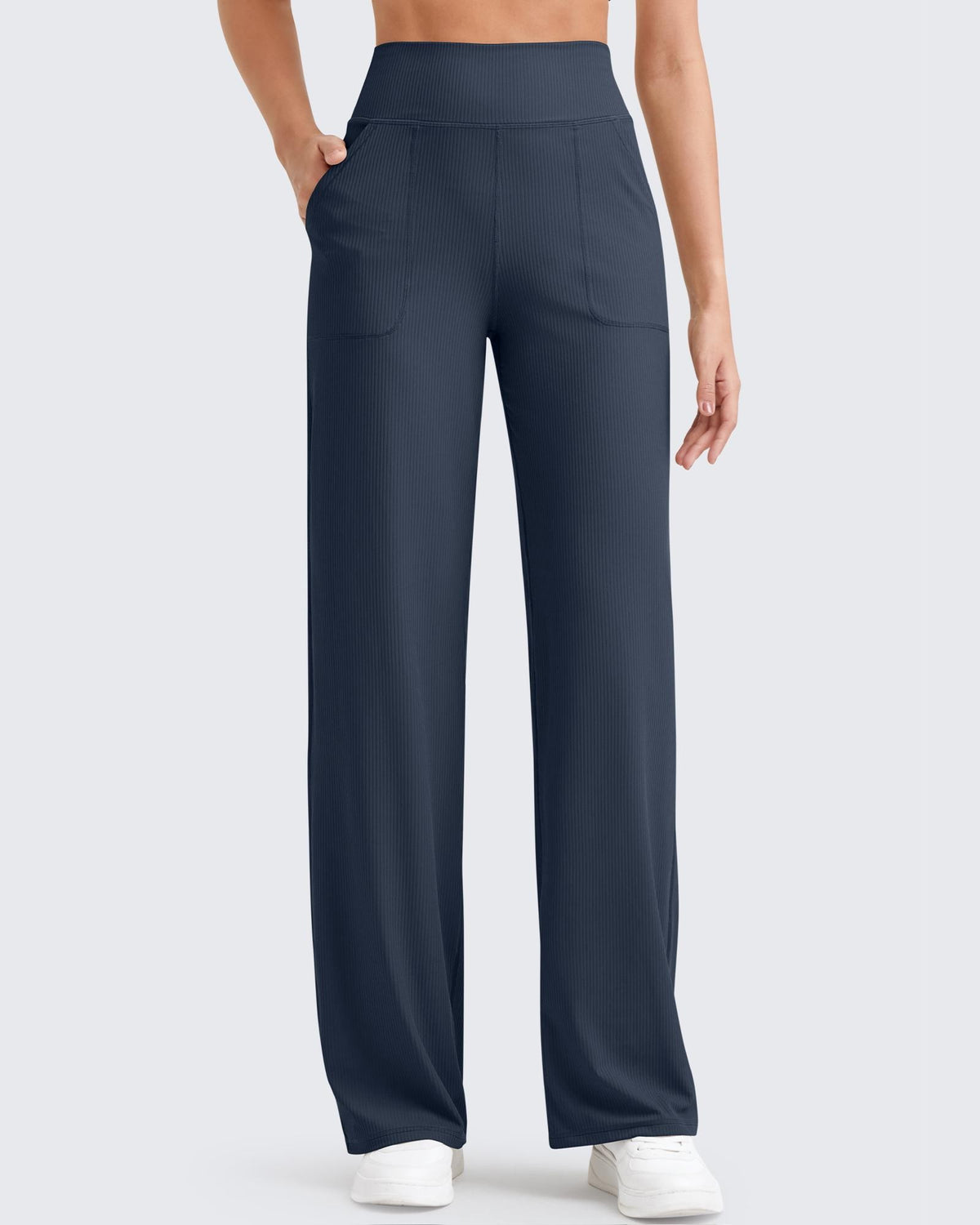 G4Free - Ribbed High-Rise Seamless Work Pants -GF24J315AA-S