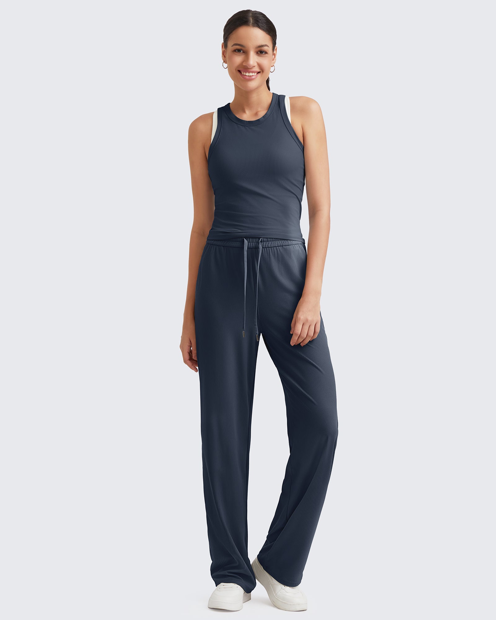 G4Free - Ribbed High-Rise Seamless Work Pants -GF24J315AA-S-GF24J316AA-S-GF24J317AA-S-GF24J315AB-M-GF24J316AB-M