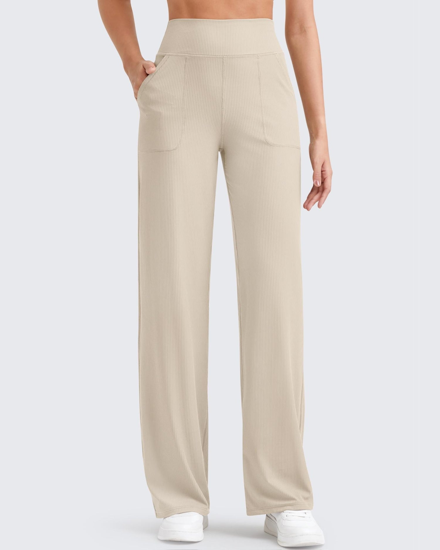 G4Free - Ribbed High-Rise Seamless Work Pants -GF24J315AA-S-GF24J316AA-S-GF24J317AA-S-GF24J315AB-M-GF24J316AB-M