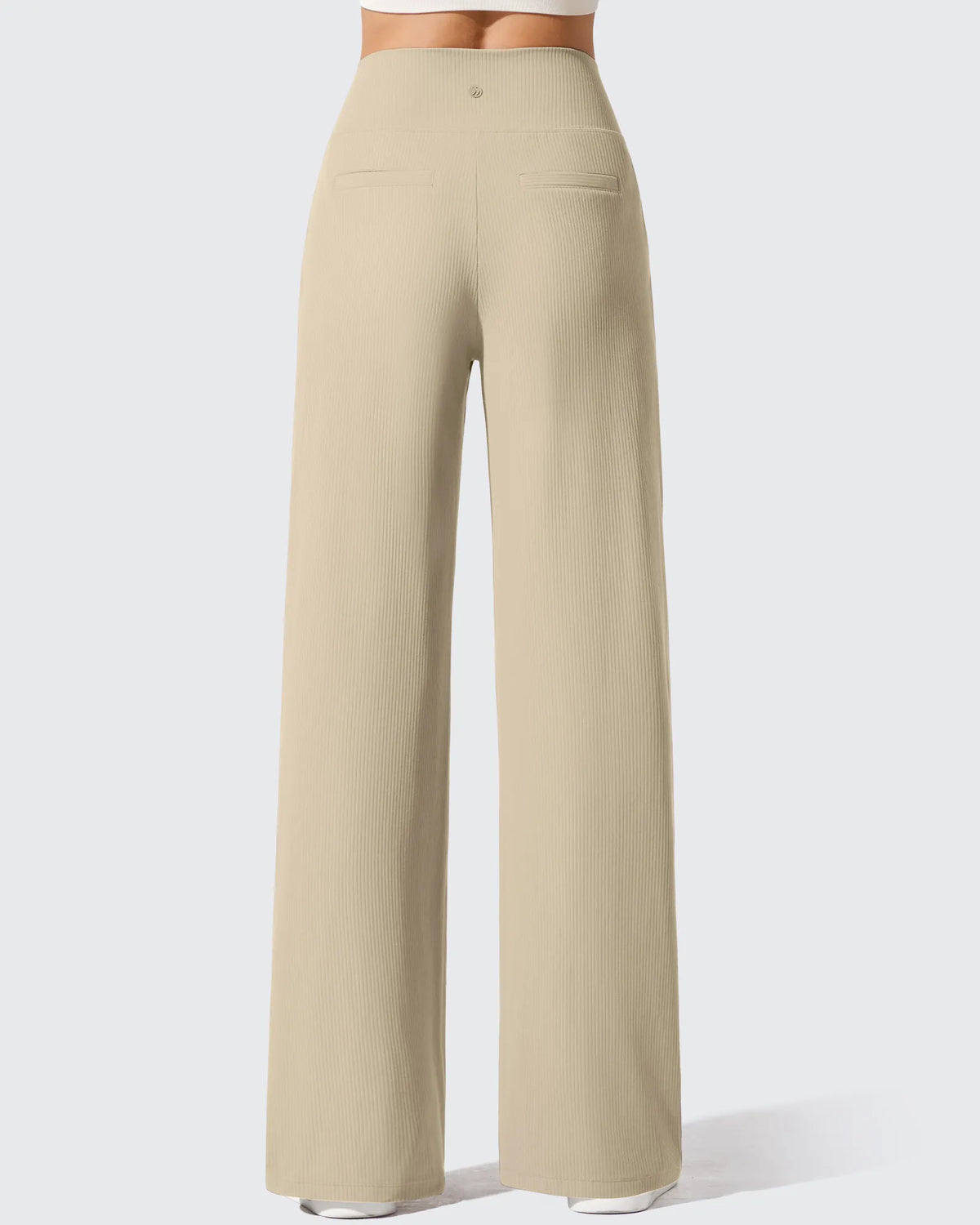 G4Free - Ribbed Knit High Waist Wide Leg Yoga Pants -GF25J650AA-S-GF25J650AB-M-GF25J650AC-L-GF25J650AD-XL-GF25J650AE-XXL