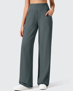 G4Free - Ribbed Knit High Waist Wide Leg Yoga Pants -GF25J650AA-S-GF25J651AA-S-GF25J652AA-S-GF25J650AB-M-GF25J651AB-M