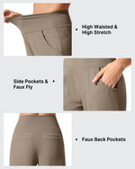 G4Free - Ribbed Knit High Waist Wide Leg Yoga Pants -GF25J650AA-S-GF25J651AA-S-GF25J652AA-S-GF25J650AB-M-GF25J651AB-M