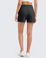 G4Free - Ribbed Mid-Rise Drawstring Shorts -GF25E318AA-S-GF25E318AB-M-GF25E318AC-L-GF25E318AD-XL-GF25E318AE-XXL