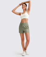 G4Free - Ribbed Mid-Rise Drawstring Shorts -GF25E318AA-S-GF25E318AB-M-GF25E318AC-L-GF25E318AD-XL-GF25E318AE-XXL