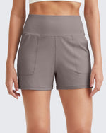 G4Free - Ribbed Mid-Rise Seamless Work Shorts -GF25E314AA-S