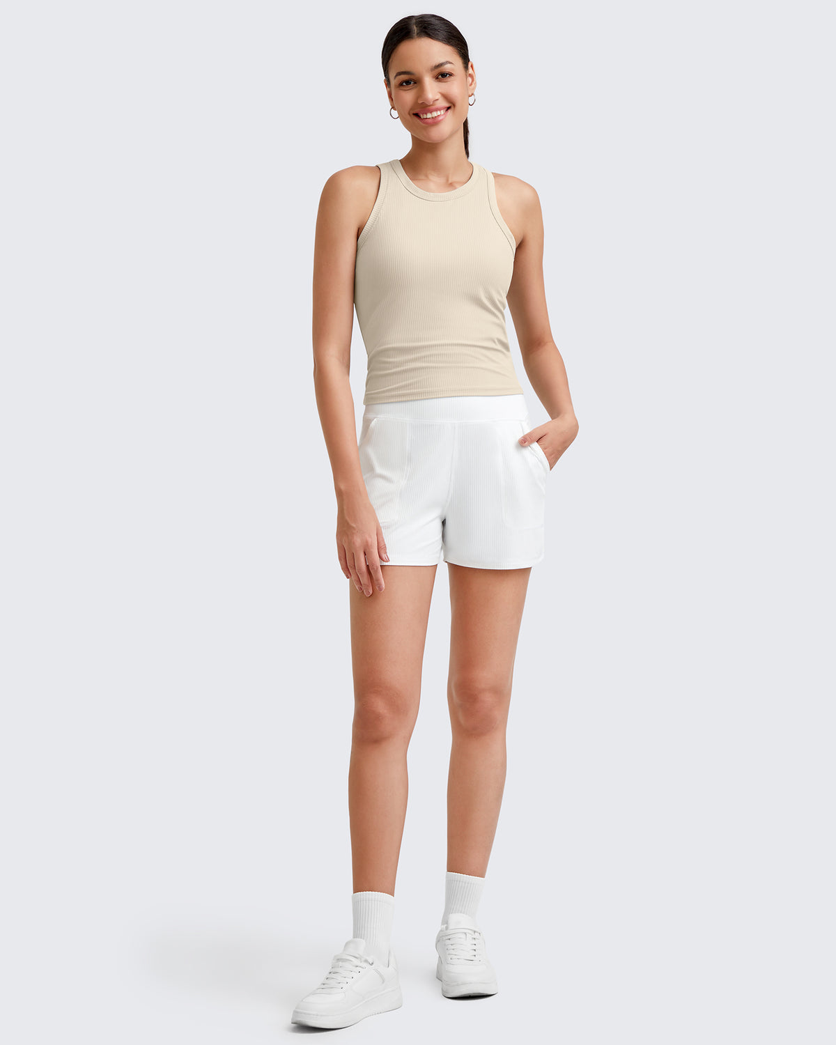 G4Free - Ribbed Slim Racerback Athletic Tanks -GF25B327AA-S-GF25B327AB-M-GF25B327AC-L-GF25B327AD-XL-GF25B327AF-XS