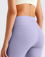 G4Free - Ribbed Tummy Control Flare Yoga Pants -GF25A407AA-S-GF25A408AA-S-GF25A409AA-S-GF25A407AB-M-GF25A408AB-M