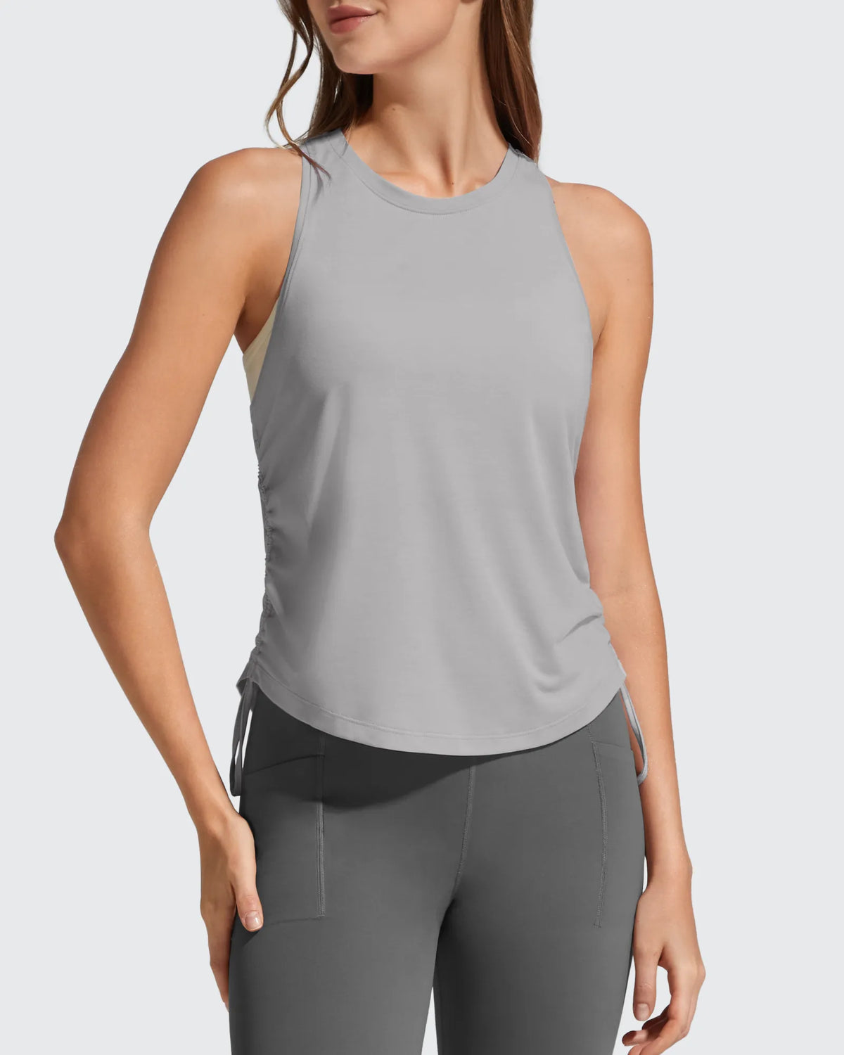 G4Free - Ruch Side High Neck Racerback Muscle Tank Tops -GF26L878I002F-XS-GF26L878I002A-S-GF26L878I002B-M-GF26L878I002C-L-GF26L878I002D-XL