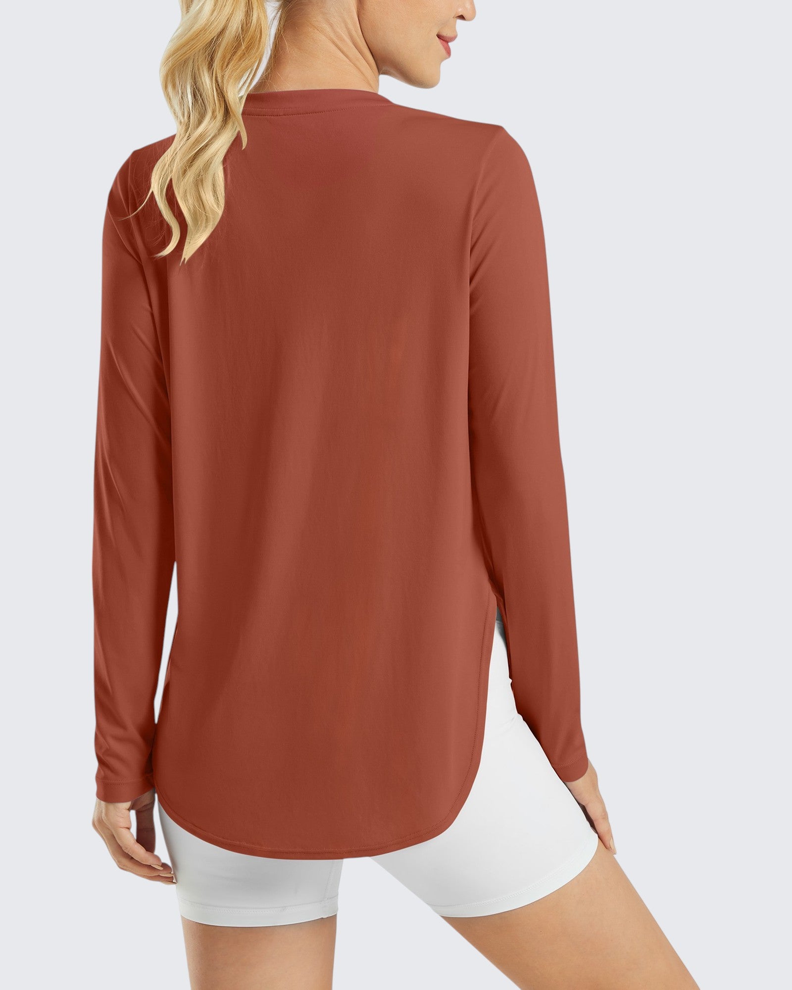 G4Free - Scoop Neck UV Sun Workout Long Sleeve Tops -GF21B003UA-S-GF21B003UB-M-GF21B003UC-L-GF21B003UD-XL-GF21B003UE-XXL