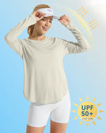 G4Free - Scoop Neck UV Sun Workout Long Sleeve Tops -GF21B003UA-S-GF21B003UB-M-GF21B003UC-L-GF21B003UD-XL-GF21B003UE-XXL