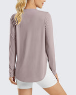 G4Free - Scoop Neck UV Sun Workout Long Sleeve Tops -GF21B003UA-S-GF21B003UB-M-GF21B003UC-L-GF21B003UD-XL-GF21B003UE-XXL