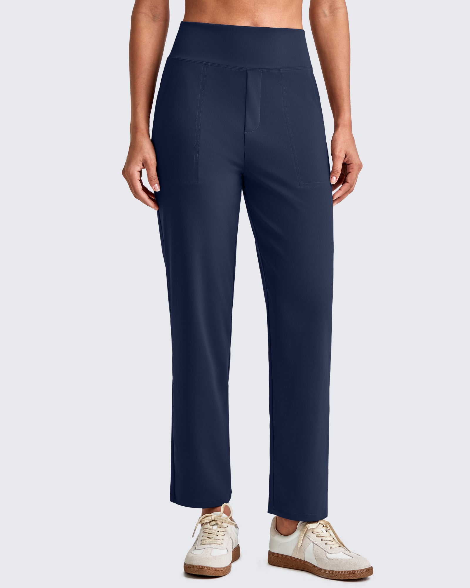 Crop Work Pants – G4Free High-Waist Business Casual Trousers